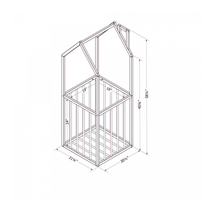 Ohana House-Shaped Toy Storage - Natural