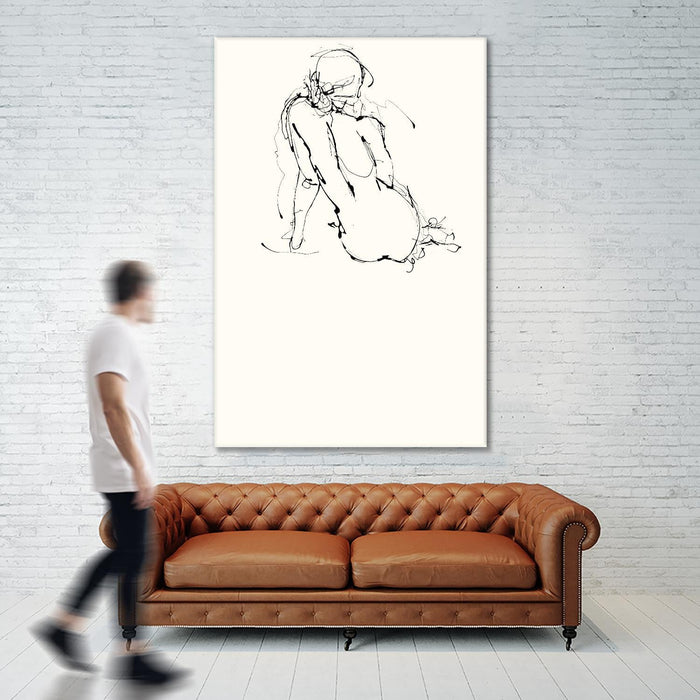 \"Contour Figure 4\" Giant Art 72x48 Wall Art