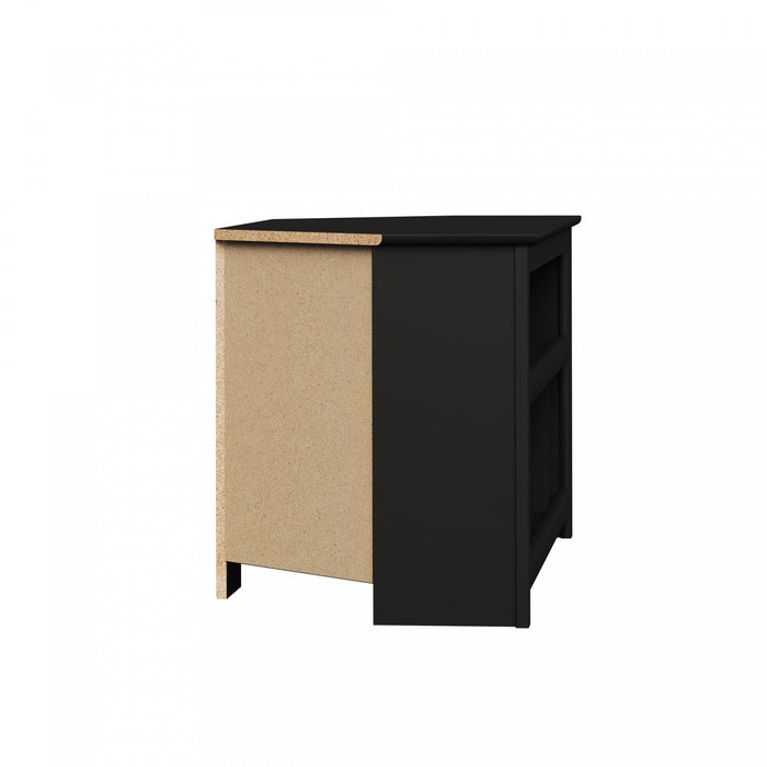 Vasari Corner Flat Panel Plasma and LCD TV Console - Black