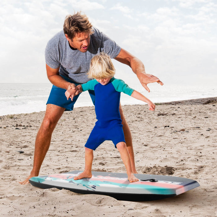 Costway 41" Lightweight Body Board With Eps Core Xpe Deck Hdpe Bottom Crescent Tail Multi-color