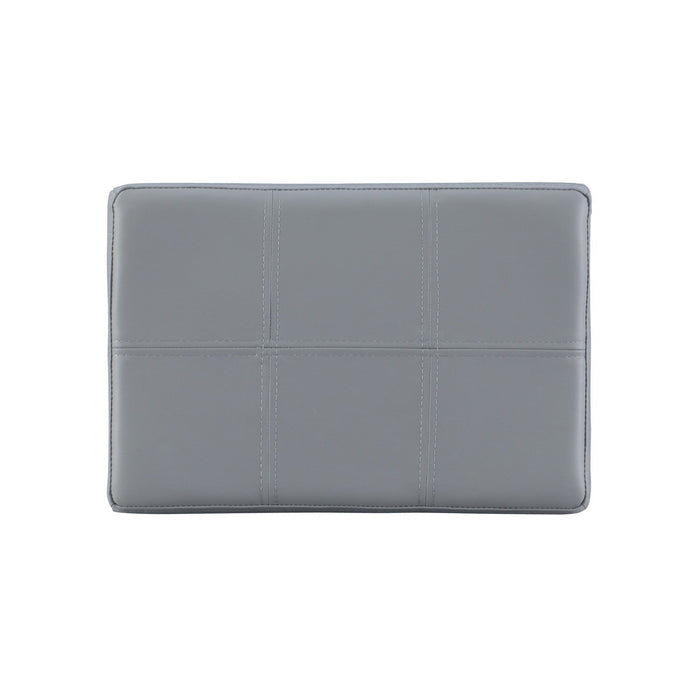 Claridge Faux Leather Backless Counter-Height Stool - Grey