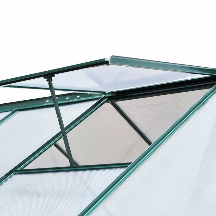 Outsunny 6.2' X 8.3' X 6.6' Clear Polycarbonate Greenhouse Large Walk-in Green House Garden Plants G