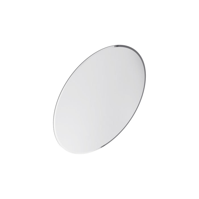 Lathe 30 Inch Frameless Round Mirror In Chrome 