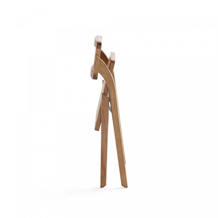 Lambinet Industry Chic Wood Folding Chair in Natural - Set of 4 Dining Chair 