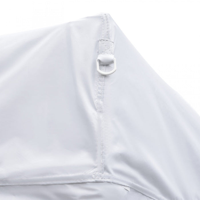 Outsunny 10'x10' Pop Up Canopy With 2 Tier Vented Roof Carrying Bag White