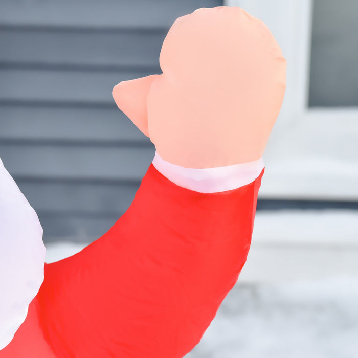 Homcom 4ft Santa Claus Inflatable Christmas Decoration