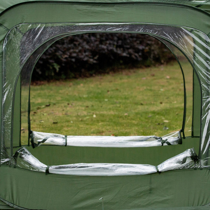Outsunny 8' X 4' X 4' Portable Pop Up Mini Greenhouse With 5 Zippered Doors & Portable Zipper Bag Fo