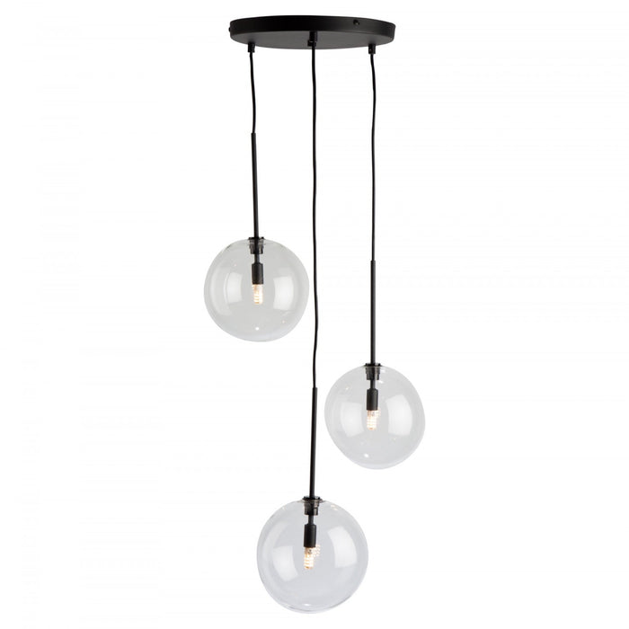 Pinpoint 3-Light Black Pendant 