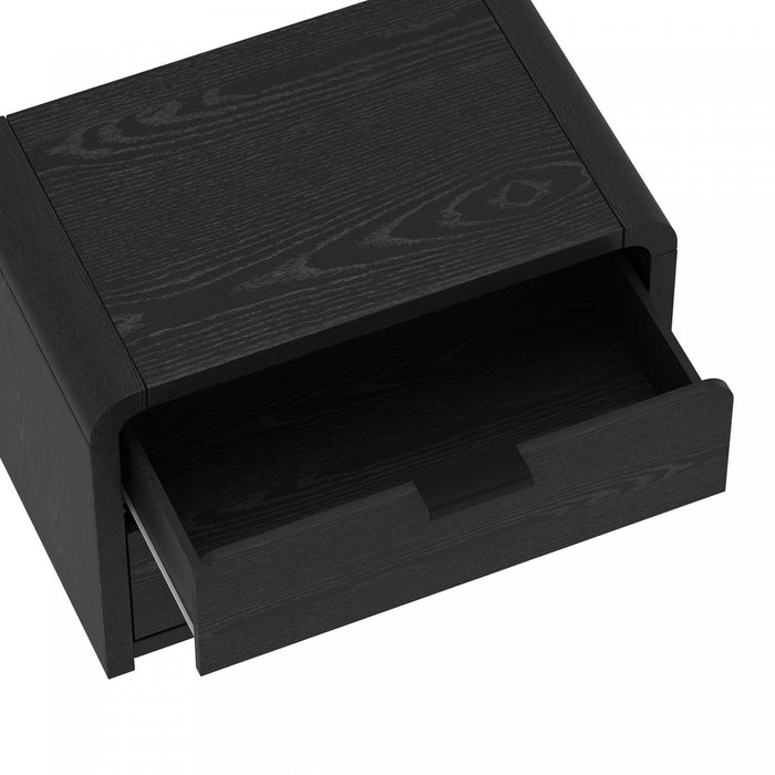 Grace Modern 28\" Nightstand in Black 