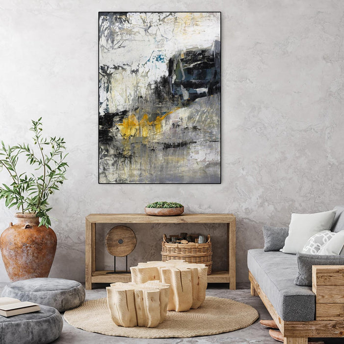 \"The Hike\" Canvas Framed Black 24x32 Wall Art