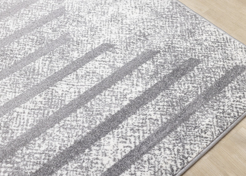 Covington Distressed Geometric Lines Indoor Area Rug - 6'7\" x 9'10\"