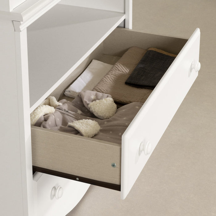 Angel Changing Table And 4-drawer Chest Set - Pure White 
