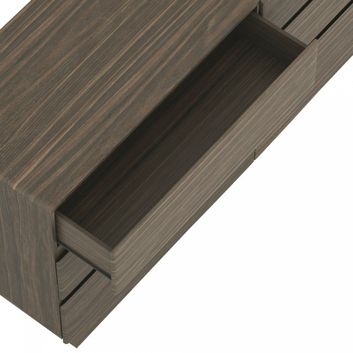 Ardea Contemporary 72\" Dresser in Walnut (6-Drawer) 
