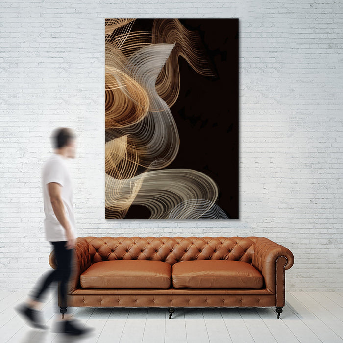 \"Smokey Lines\" Giant Art 84x54 Wall Art
