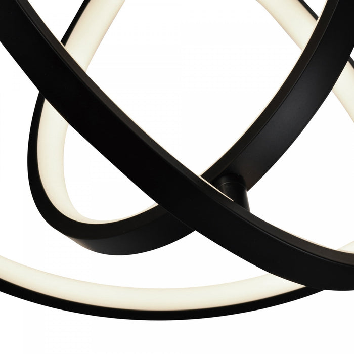 Sienna 30 W LED Black Orb Pendant