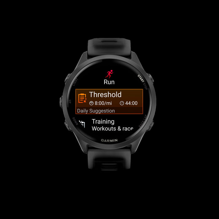 Garmin Forerunner 570 Smartwatch 47mm, Amoled, Slate Gray Aluminum, Black, Gps Fitness Tracker, Running, Triathlon, 11-day Battery