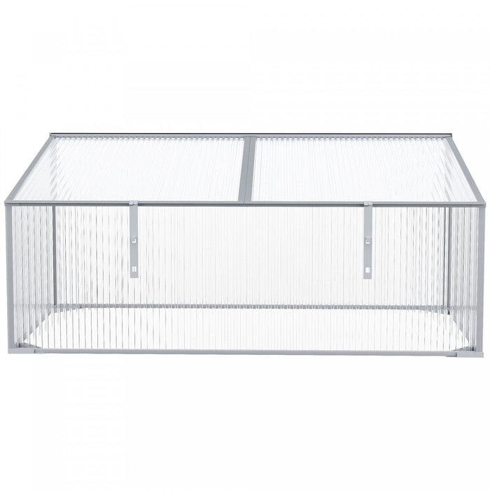 Outsunny 39''x23.5''x17.25'' Outdoor & Indoor Greenhouse For Plants Larger Room With Adjustable Suns