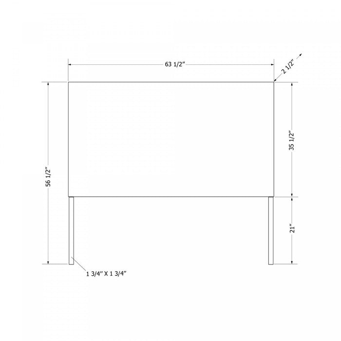 Lilak Rattan Headboard - White Washed