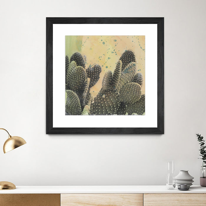 \"Desert Dreams Ii\" Matted and Framed Black 30x30 Wall Art