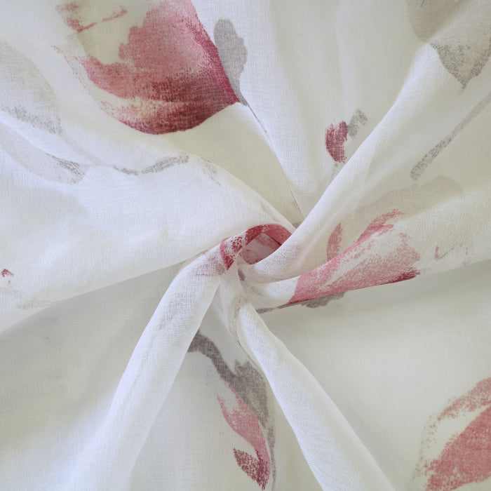 Habitat Symphony Rose Sheer Grommet Curtain Panel - 52 x 63