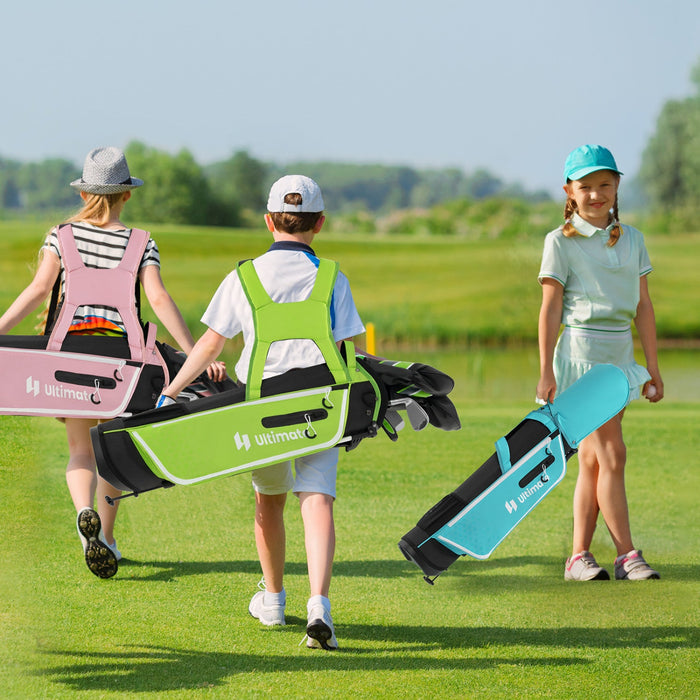 Ultimate Junior Complete Golf Club Set For Kids Age 11-13 Years Old Golf Practice Set Blue
