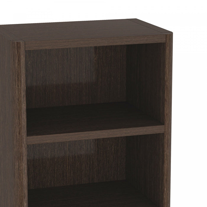 Rivington Modern 28\" Open Bookcase in Dark Walnut 