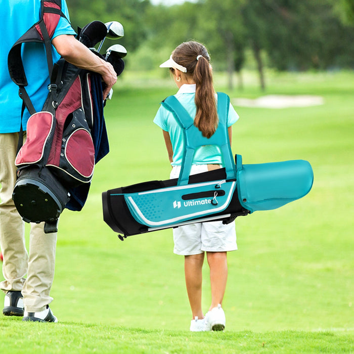 Ultimate Kids Golf Practice Set Junior Complete Golf Club Set For Kids Age 8-10 Years Old Blue