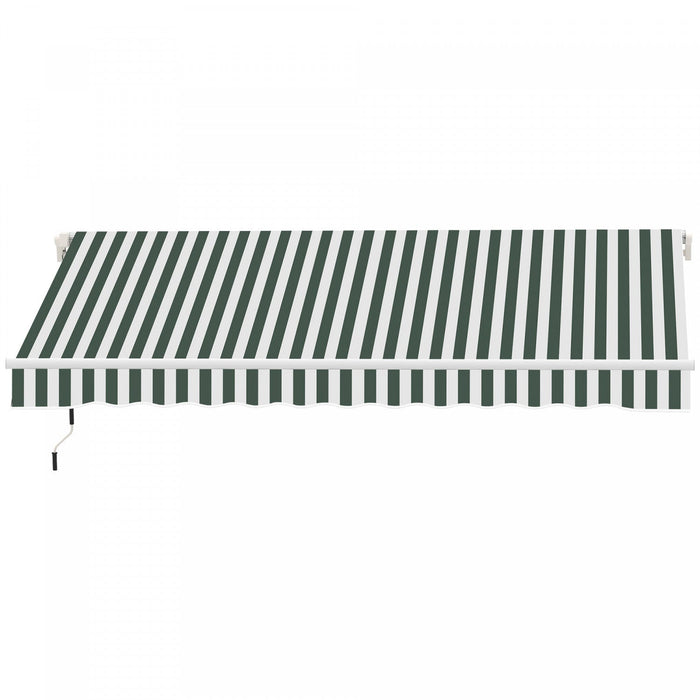 Outsunny 11' X 10' Retractable Awning Fabric Replacement Outdoor Sunshade Canopy Awning Cover, Uv Pr