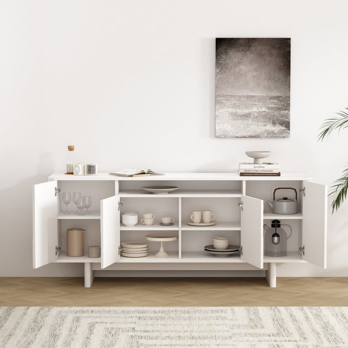 Ella Modern 71\" Sideboard in White 