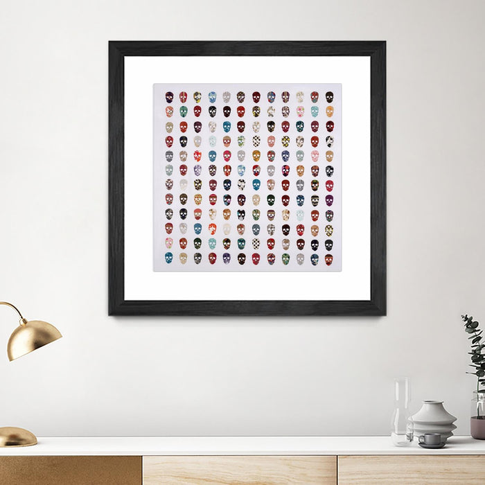\"Gorgeous Crowd\" Matted and Framed Black 30x30 Wall Art