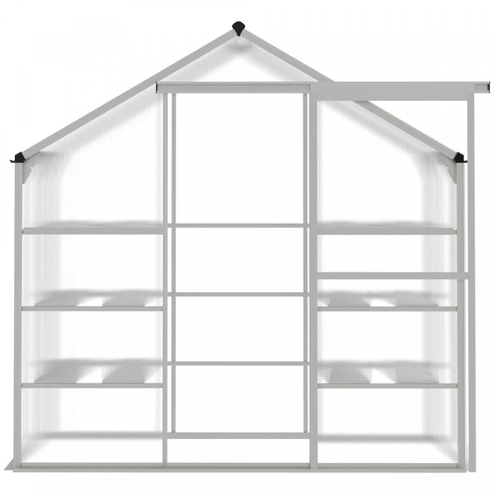 Outsunny 6.3' X 2.3' X 6.1' Outdoor Walk-in Greenhouse With 3-tier Shelves, Garden Polycarbonate Gre
