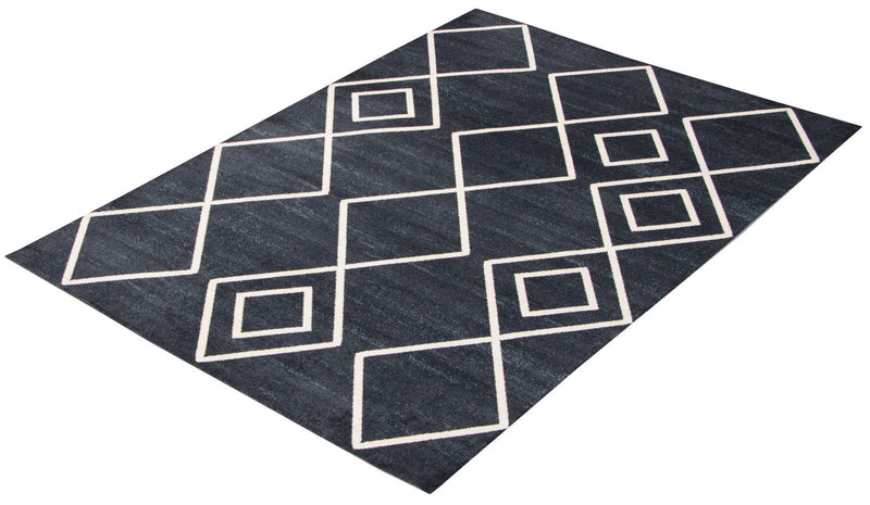 Kenza Blue Machine Washable Area Rug - 3'0\" x 5'0\"