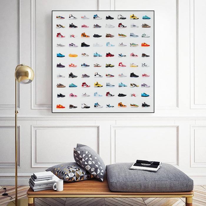 \"Life Is Short Buy The Shoes\" Canvas Framed Black 20x20 Wall Art