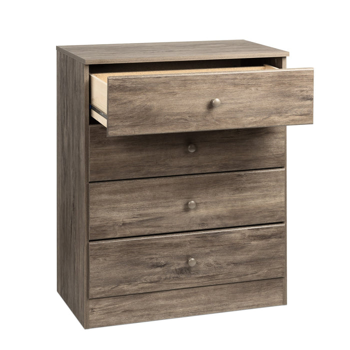 Astrid 4-Drawer Dresser - Drifted Grey