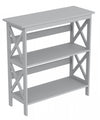 32” Console Table With 2 Storage Shelves - Light Grey 