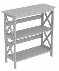 32” Console Table With 2 Storage Shelves - Light Grey 