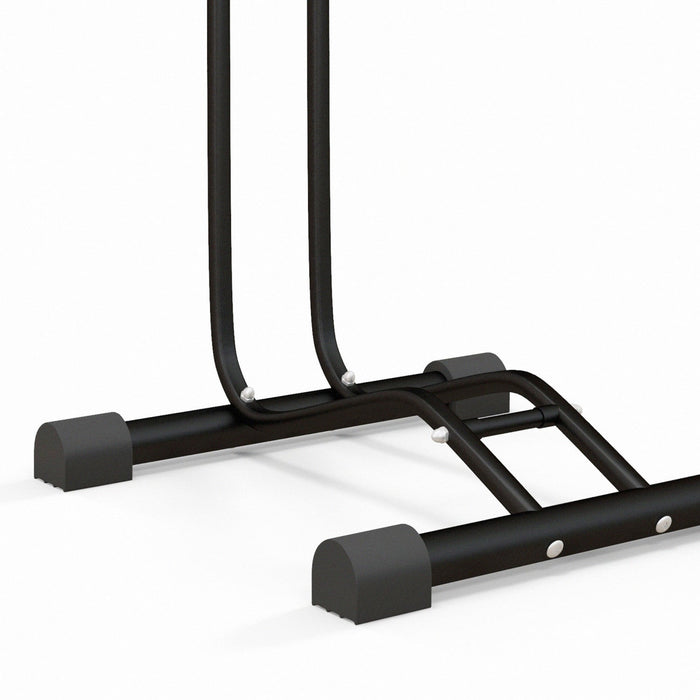 Soozier Vertical & Horizontal Bike Rack Fits 6"-28" And 700c Bikes