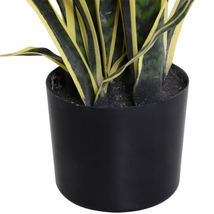 Outsunny 30" Artificial Snake Plant, Artificial Tree with 21 Leaves in Pot