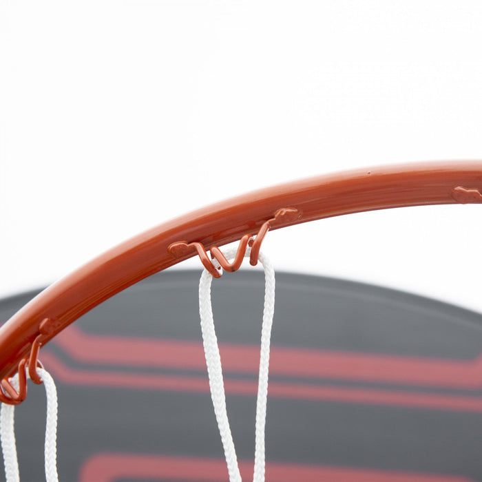 Homcom 7-8.5ft Portable Basketball Hoop With 27.5" Backboard, Black