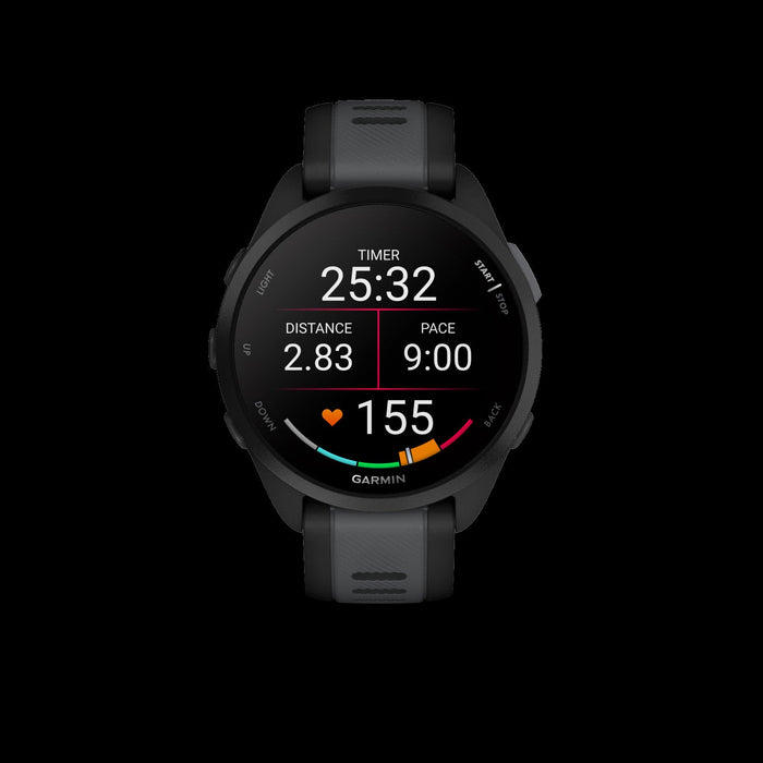 Garmin Forerunner 165 Music - Black/slate, Amoled, Gps, Music, Health Tracking, 11d Battery