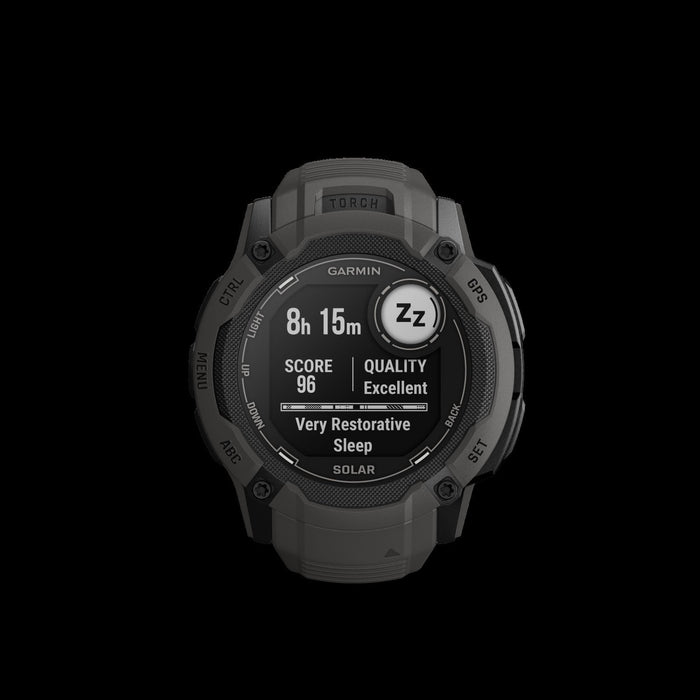 Garmin Instinct® 2x Solar Gps Smartwatch - Health & Fitness Tracking With Multi-band Gnss - Graphite