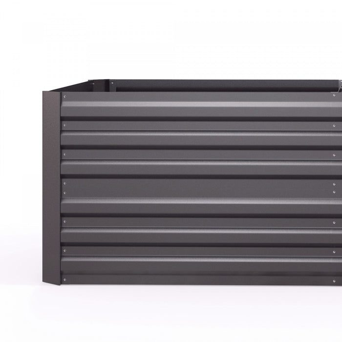 Outsunny Raised Garden Bed, 71\" X 35\" X 23\" Galvanized Steel Planters For Outdoor Plants With Multi-