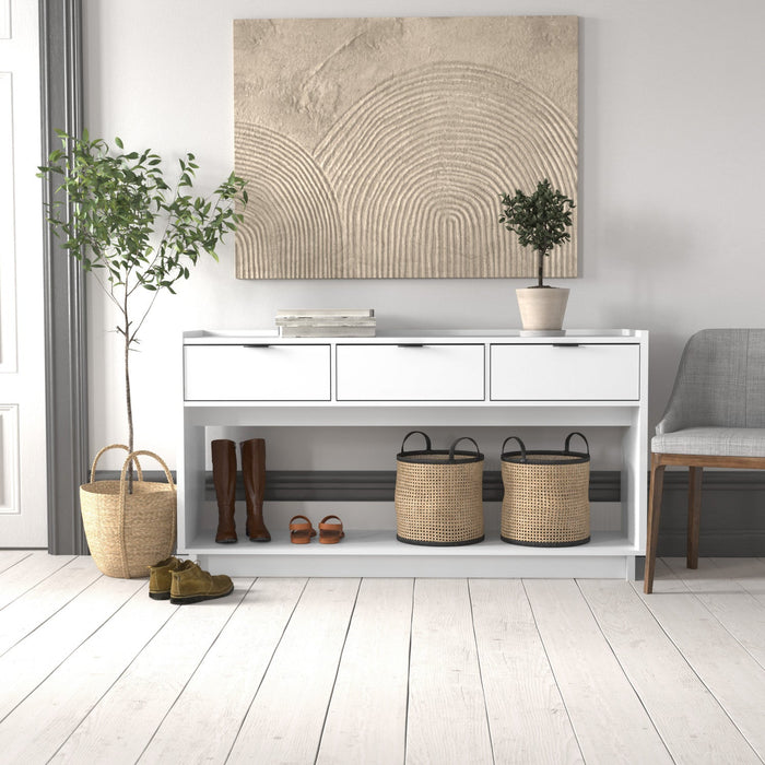 Prepac Simply Modern Buffet Console with 3 Drawers - Black