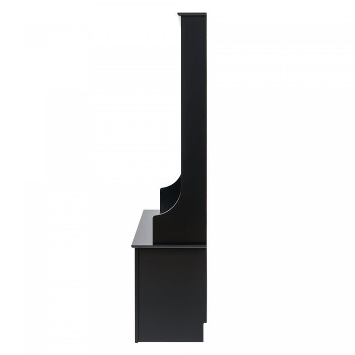 Hall Tree with Shoe Storage - Black
