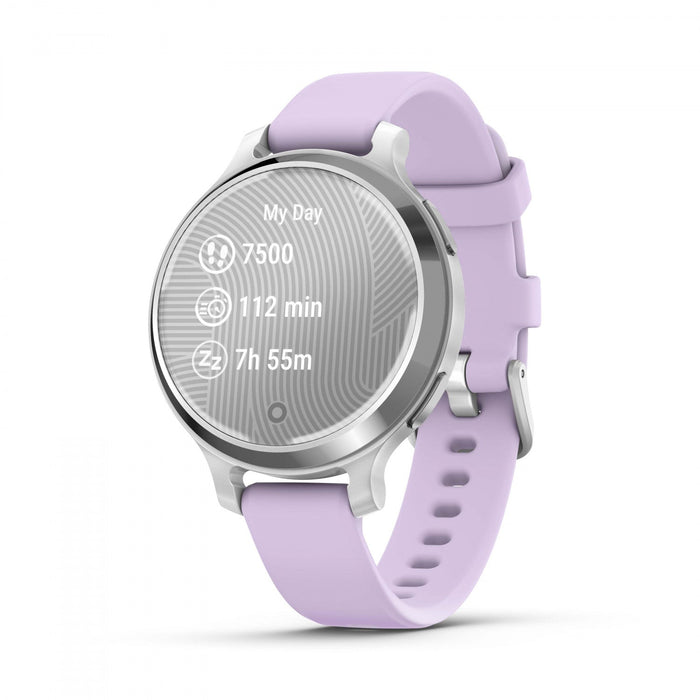 Garmin Lily 2 Active Gps Smartwatch - Heart Rate, Sleep And Stress Monitoring, 9 Day Battery Silver 