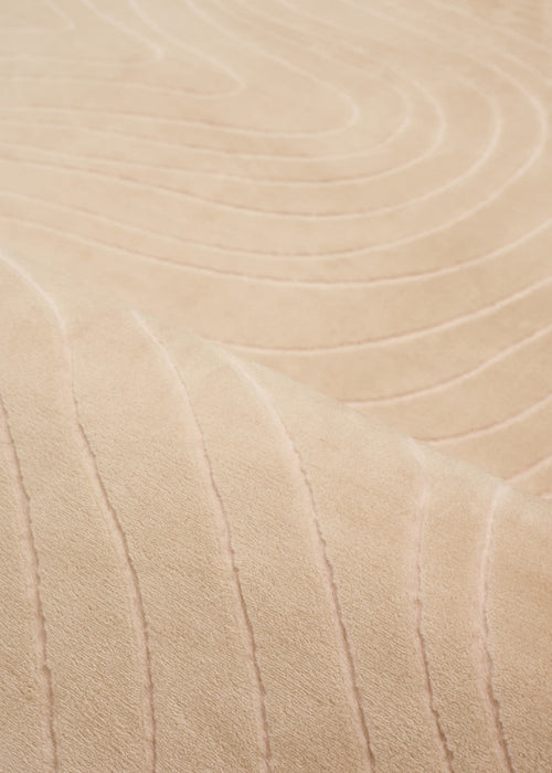Somos Contemporary Beige Washable Rug 2'8\" x 8'0\" Indoor Area Rug 