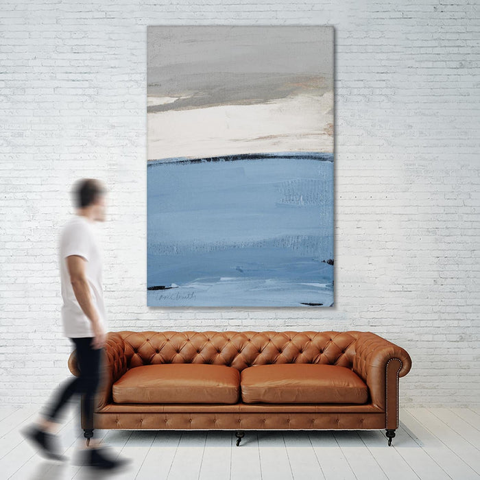 \"Blue Flatlands I\" Giant Art 72x48 Wall Art