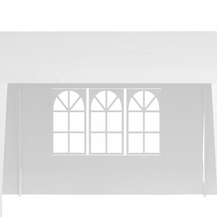 Outsunny 10' X 29' Party Tent, Canopy Tent With Sidewalls And Large Transparent Windows For Garden, 
