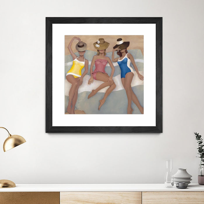 \"The Orange County Club.tif\" Matted and Framed Black 30x30 Wall Art