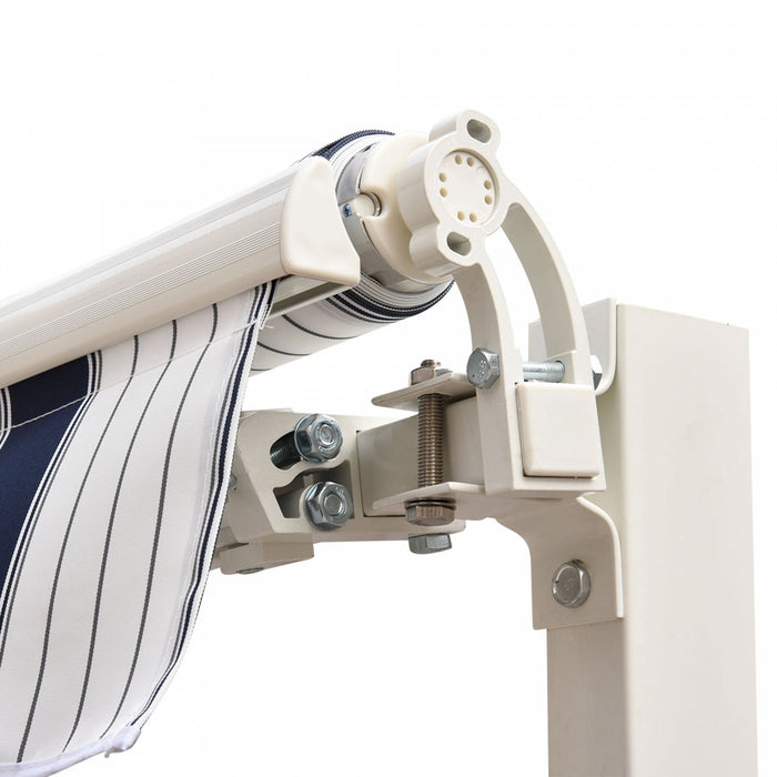Outsunny 8' x 7' retractable awning, patio awnings, sunshade shelter with 280g/m² Uv & Water-resista